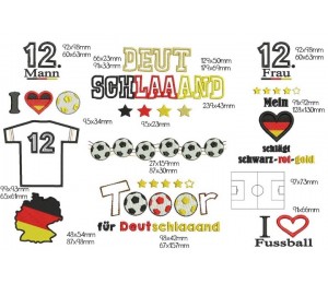 Stickserie - DEUTSCHLAAAND - Fußball